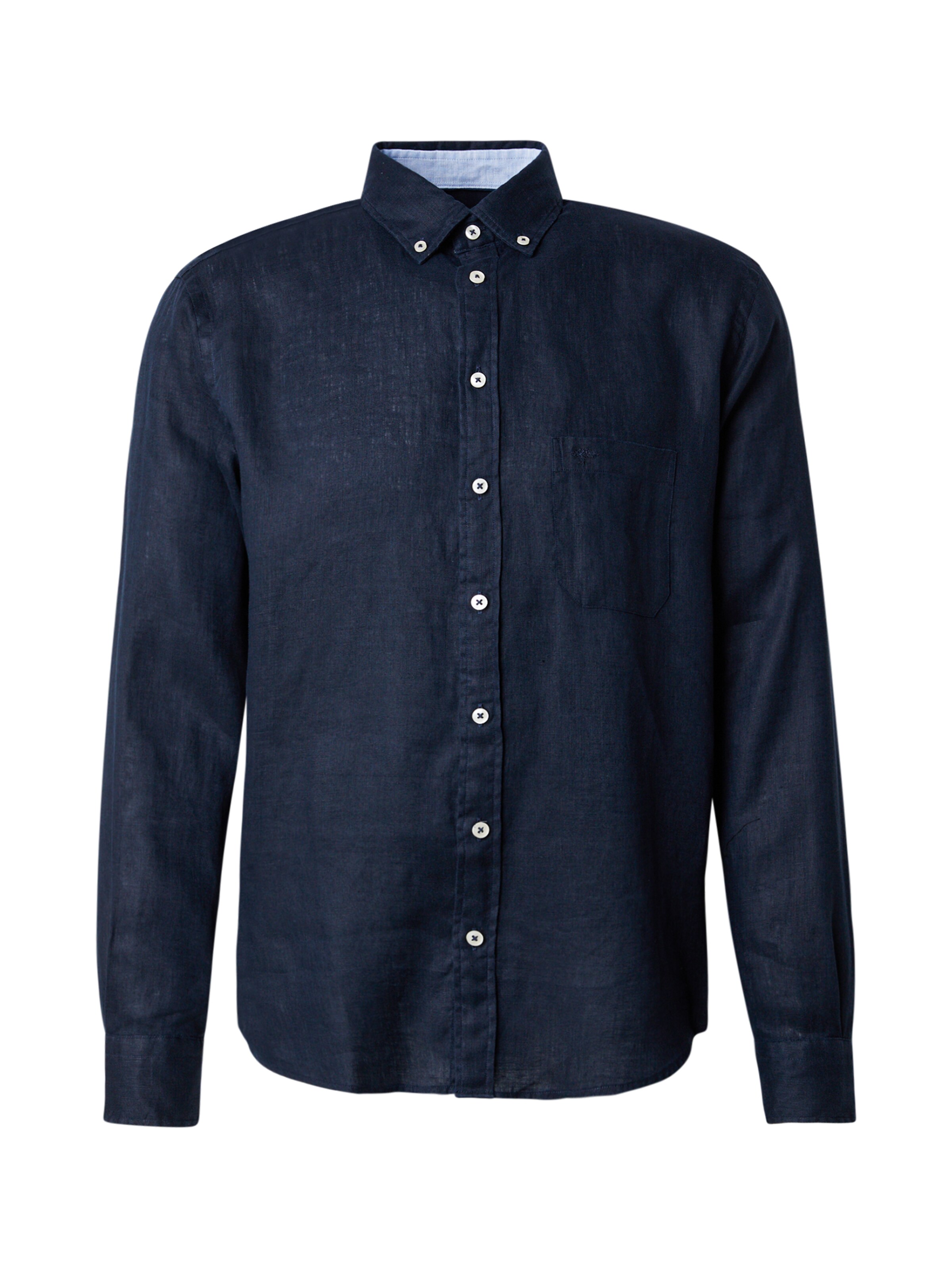 FYNCH-HATTON Button Up Shirt in Blue: front