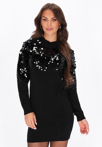 faina Knit dress in Black: front