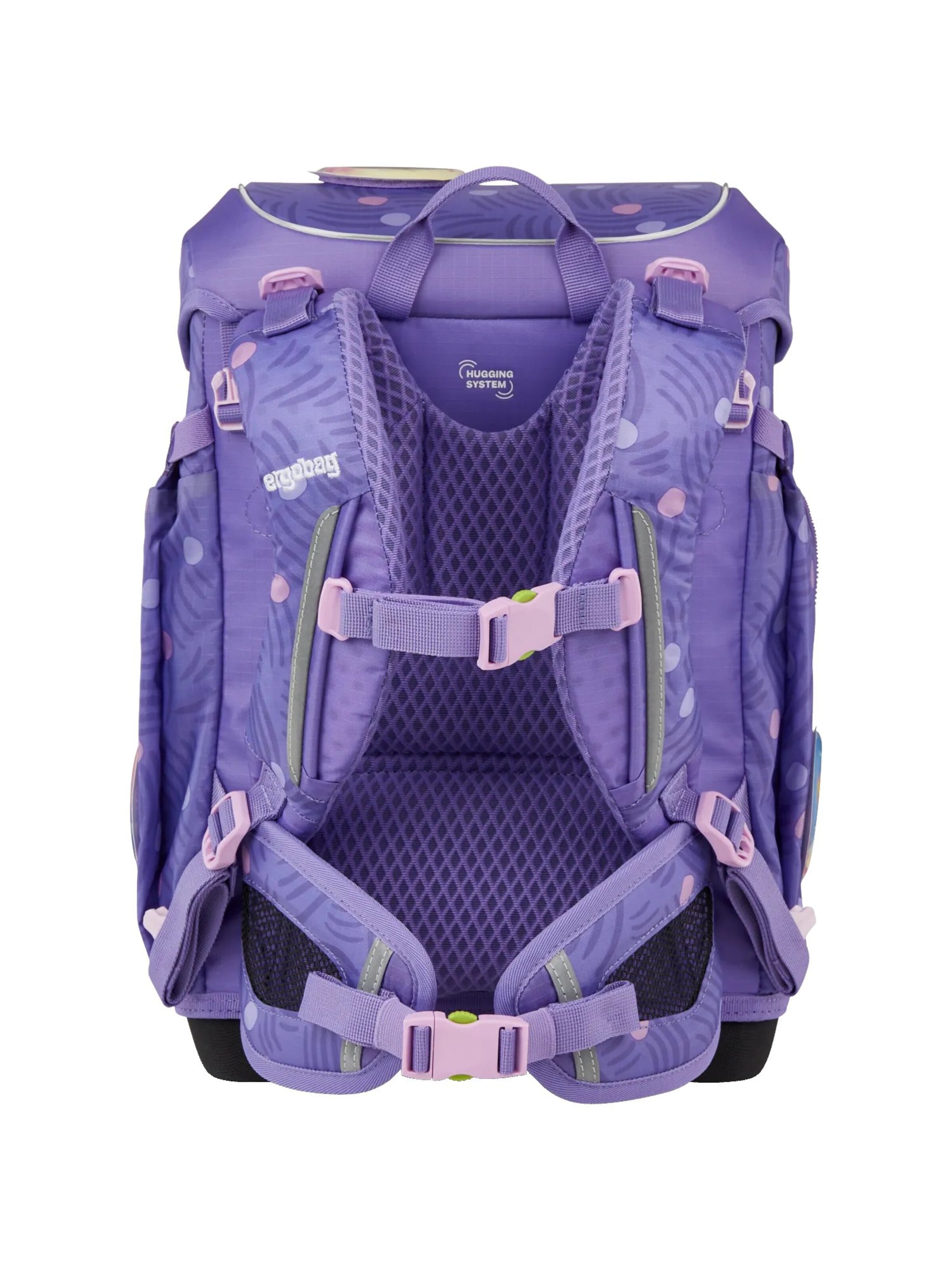 ergobag Backpack 'Schulranzen-Set cubo light Set' in Purple