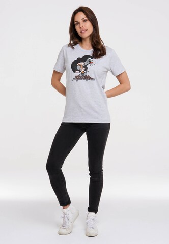LOGOSHIRT Shirt 'Der kleine Maulwurf' in Grijs