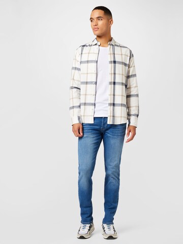 JACK & JONES - Regular Fit Camisa 'DALLAS' em branco