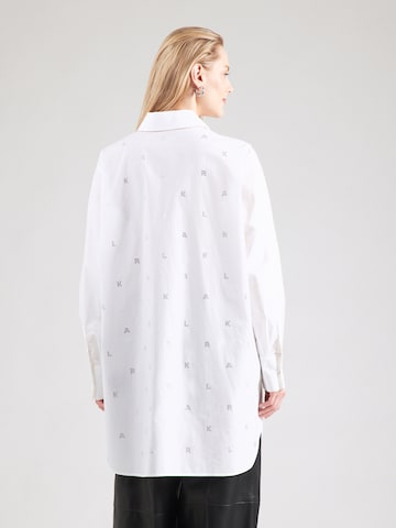 balta Karl Lagerfeld Palaidinė: galas