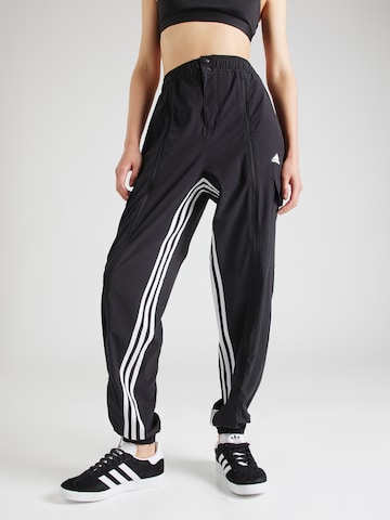 ADIDAS SPORTSWEARTapered Sportske hlače 'Dance All-gender Versatile Woven Cargo Bottoms' - crna boja: prednji dio