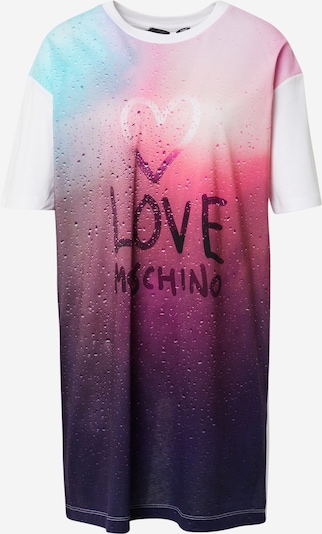 Love Moschino Рокля в патладжан / тъмнолилаво / пъстро / светлорозово / бяло, Преглед на продукта