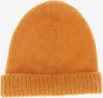 Closed Hat & Cap in One size in Orange: front