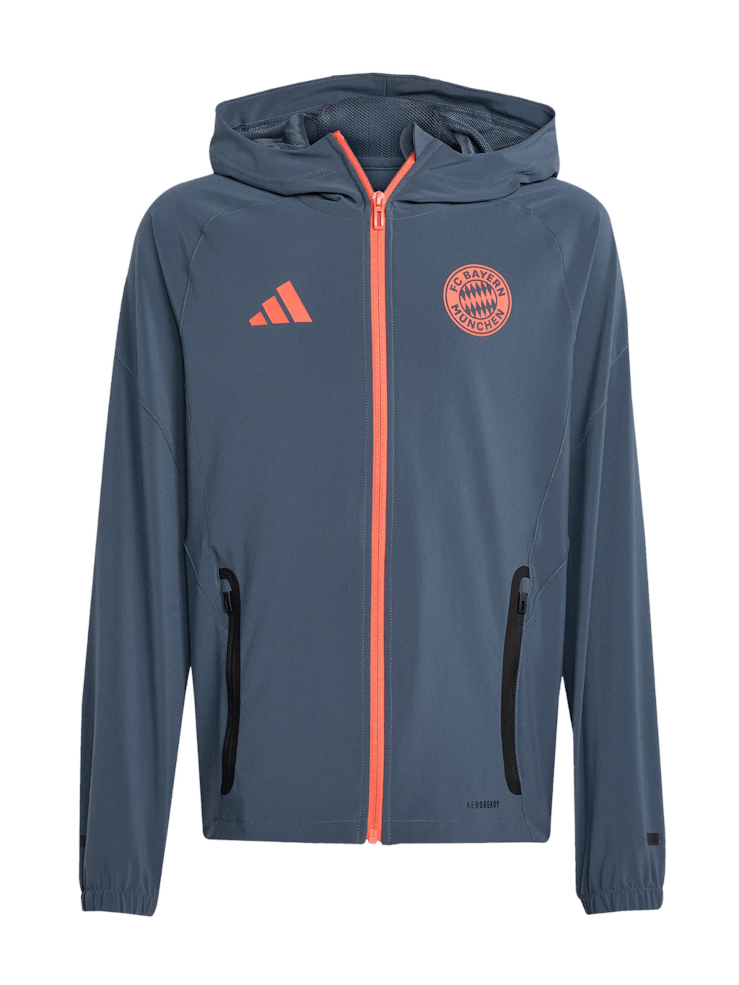 FC BAYERN MÜNCHEN Sportjas 'Away 25-26' in Grijs: voorkant