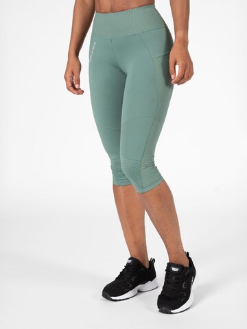 Gorilla Wear Skinny Sportbroek in Groen: voorkant