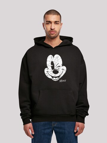F4NT4STIC Sweatshirt 'Disney Mickey Mouse Since Beaten Face' in Zwart: voorkant