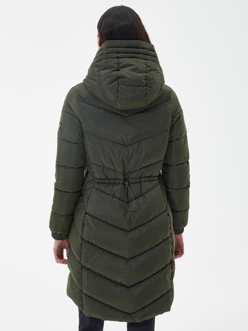 Barbour International Winter Coat in Green