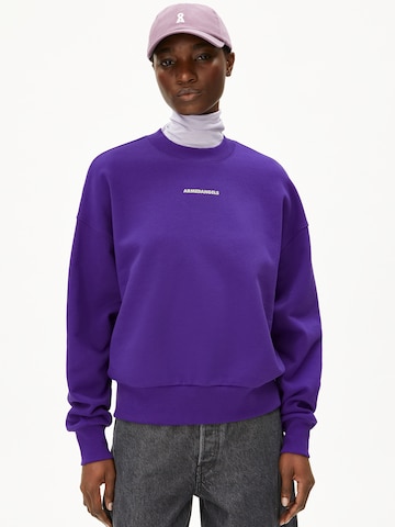 ARMEDANGELS Sweatshirt in Lila: voorkant