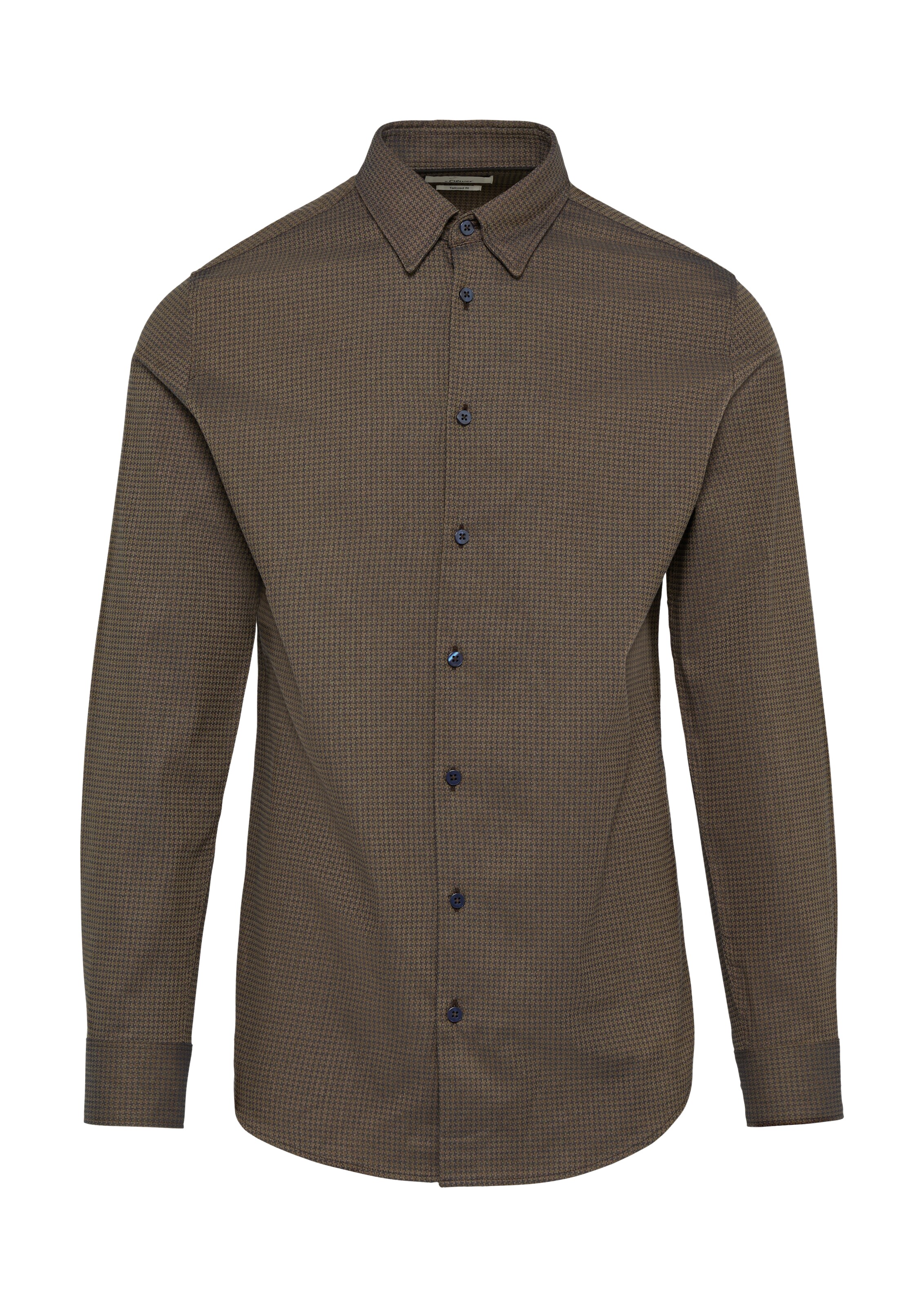 Coupe regular Chemise s.Oliver BLACK LABEL en marron : devant