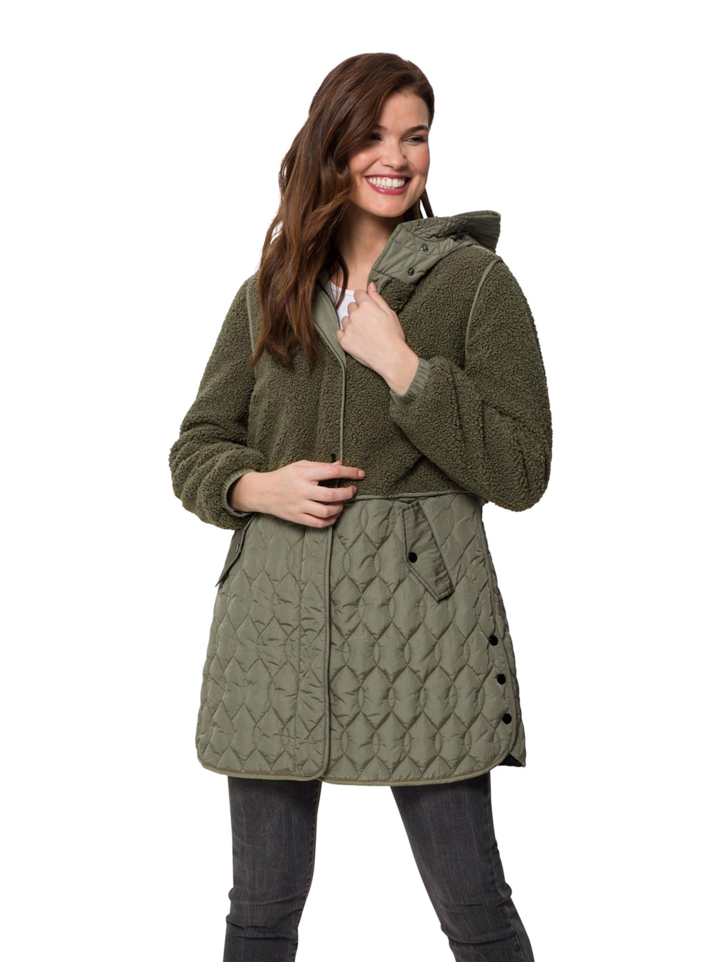 Veste mi-saison heine en vert : devant