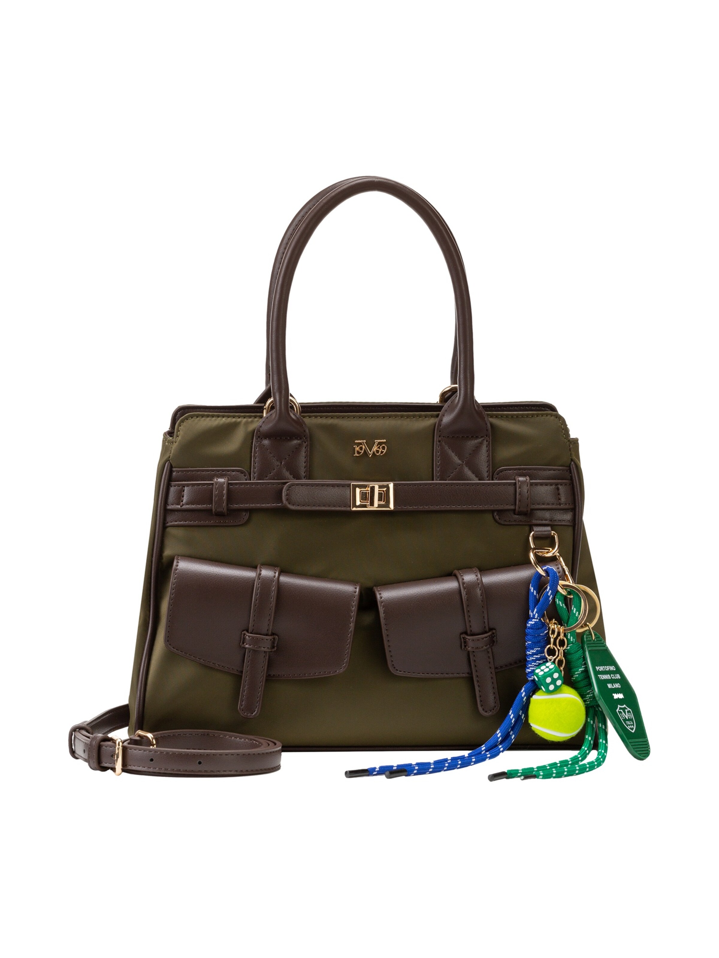 19V69 ITALIA Handbag 'Lucca' in Green: front