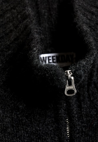 WEEKDAY Strickjacke 'Enya' in Grau