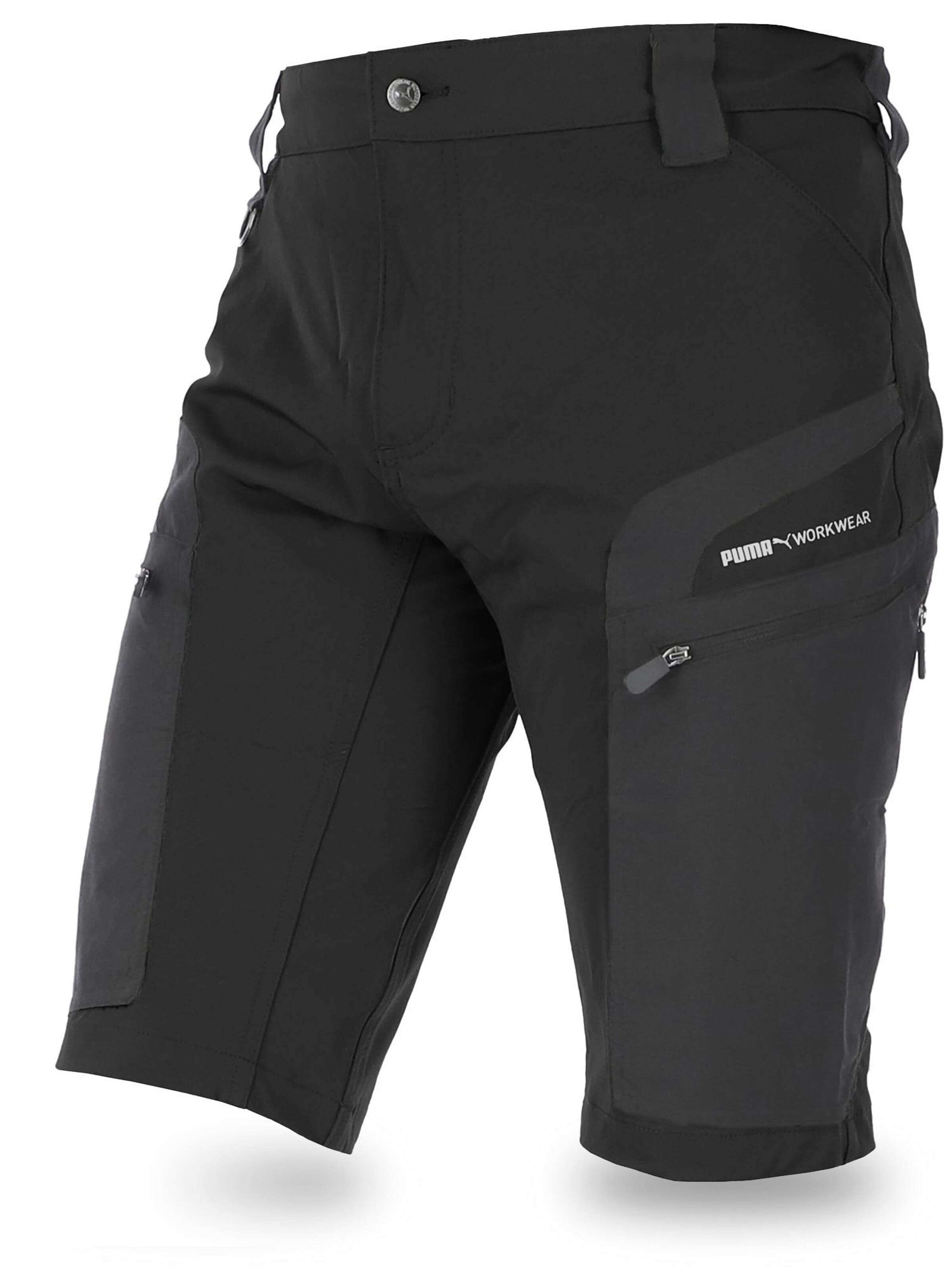 PUMA Workwear Regular Athletic Pants 'Puma Workwear Pro One Adventure Damenshorts' in Black: front