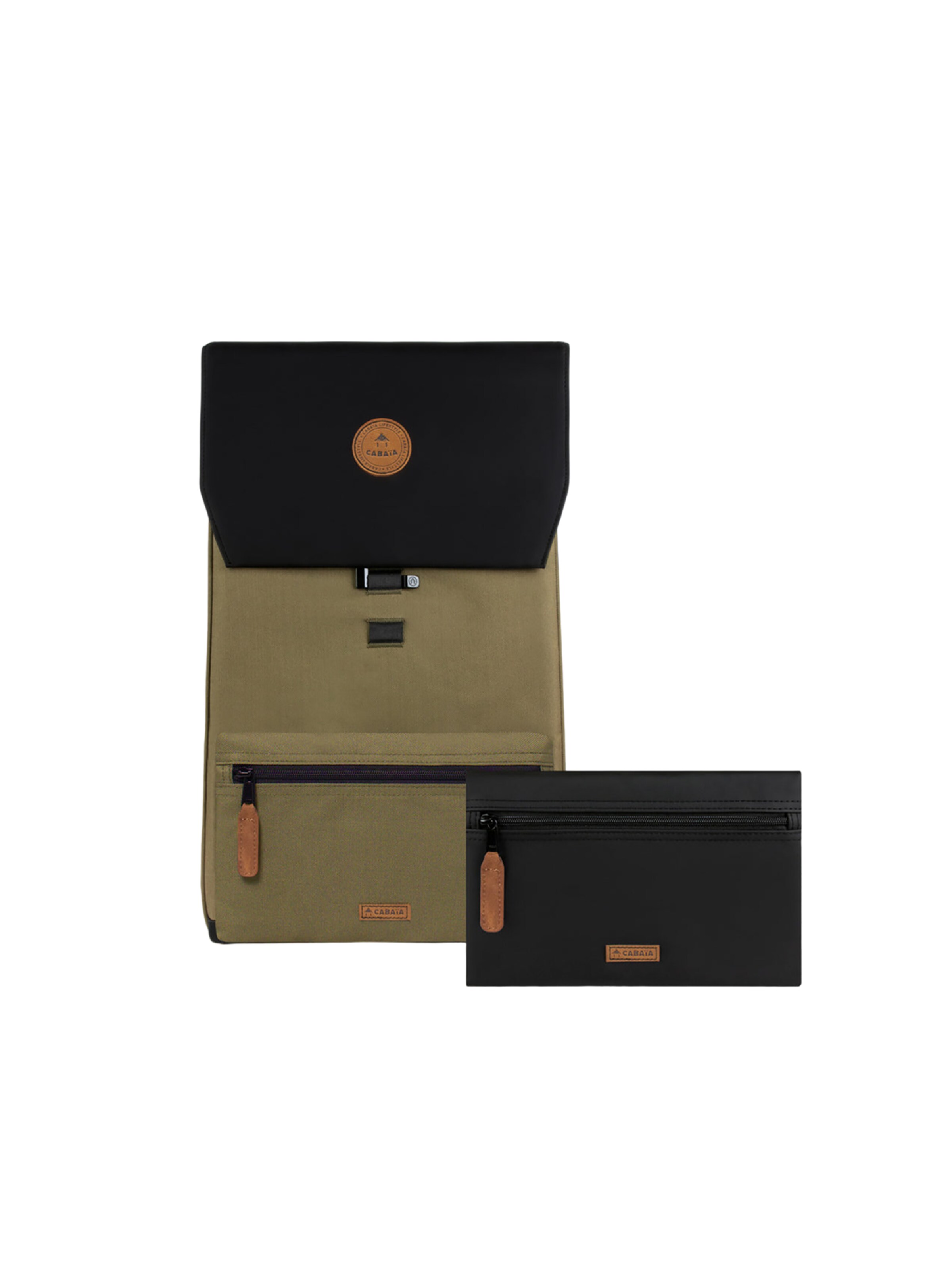 Cabaia Backpack 'Deva M' in Green: front