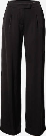 PATRIZIA PEPE Loose fit Pleat-Front Pants in Black: front