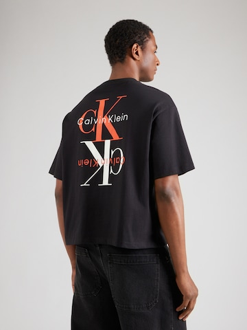 Calvin Klein Jeans Shirt 'OBSESSION' in Zwart: voorkant
