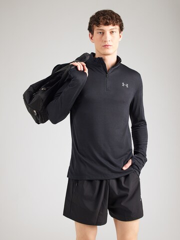 juoda UNDER ARMOUR Sportiniai marškinėliai 'Velociti': priekis