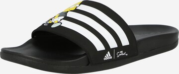 ADIDAS PERFORMANCE Ranna- ja ujumisjalats 'Adilette', värv must: eest vaates