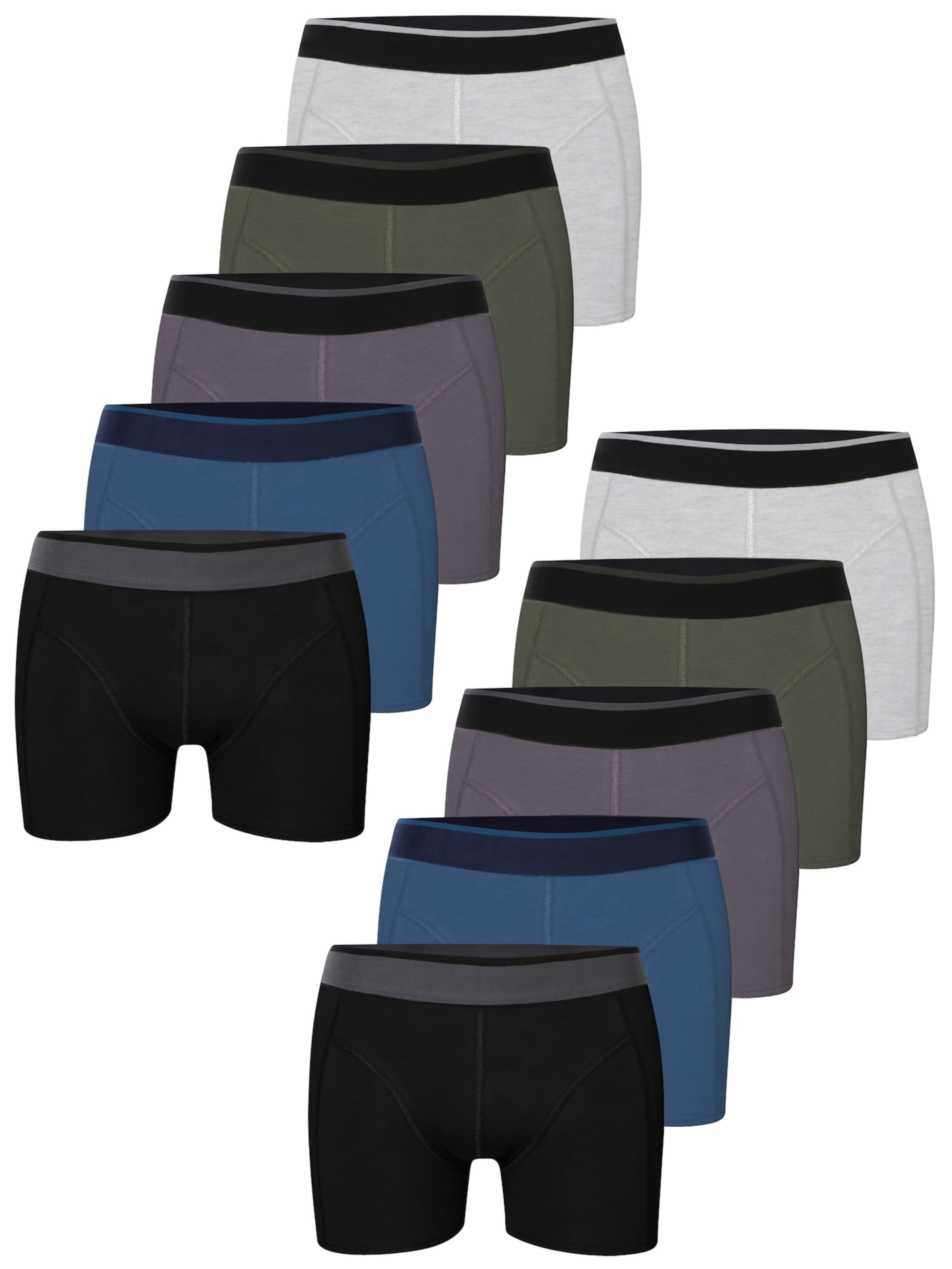 LOREZA Boxershorts 'Herren Boxershorts Anton' in Gemengde kleuren: voorkant