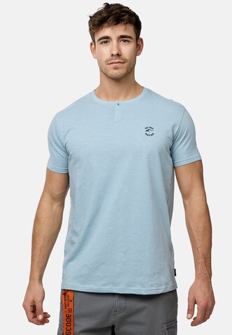 T-Shirt 'Ansel' INDICODE JEANS en bleu : devant