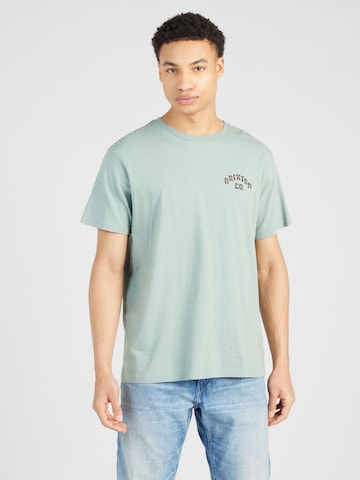 Brixton T-shirt 'SIDEWINDER' i grön: framsida