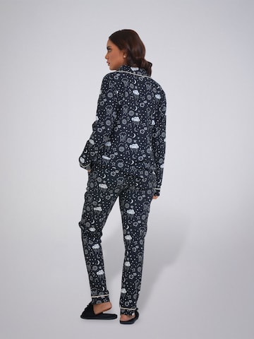 LEAFLETIC Pyjama‌‌‌ in Schwarz