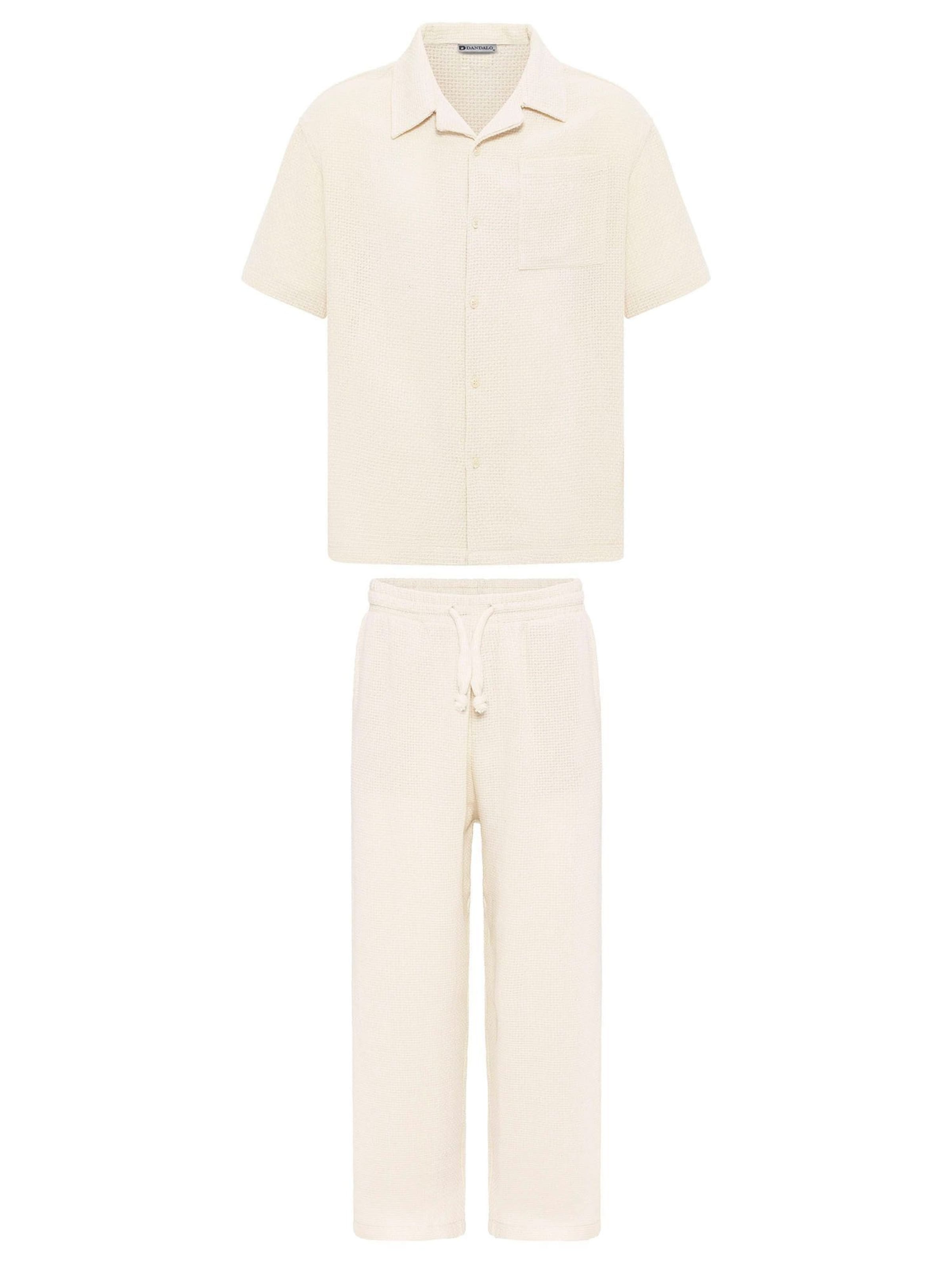 Dandalo Tepláková súprava - Biela: predná strana