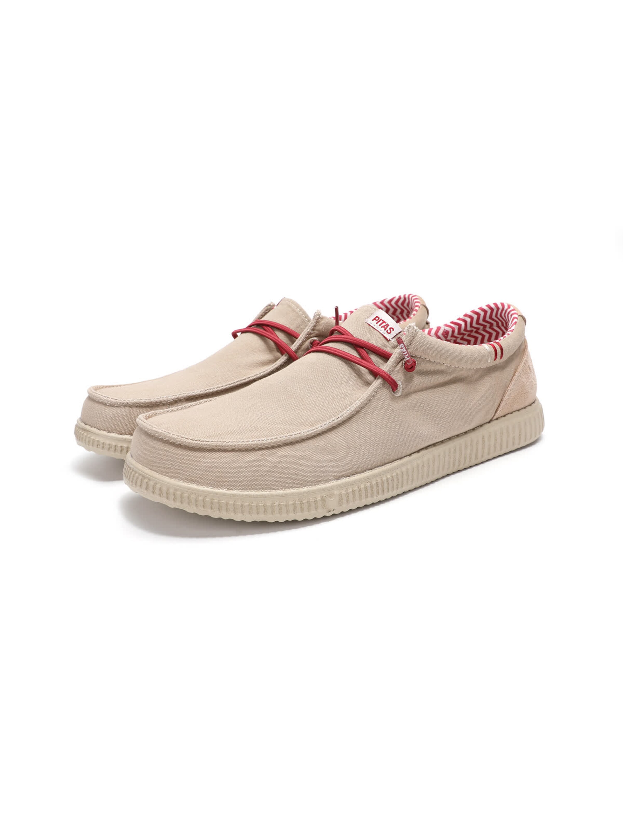 Walk In Pitas Moccasin 'Ledro' in Beige: front