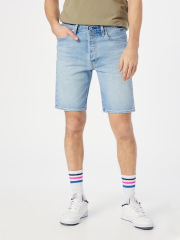 LEVI'S ® Slimfit Džíny '501 Original Shorts' – modrá: přední strana