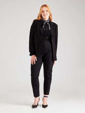 GERRY WEBER Slimfit Kalhoty 'SAN꞉YA' – černá