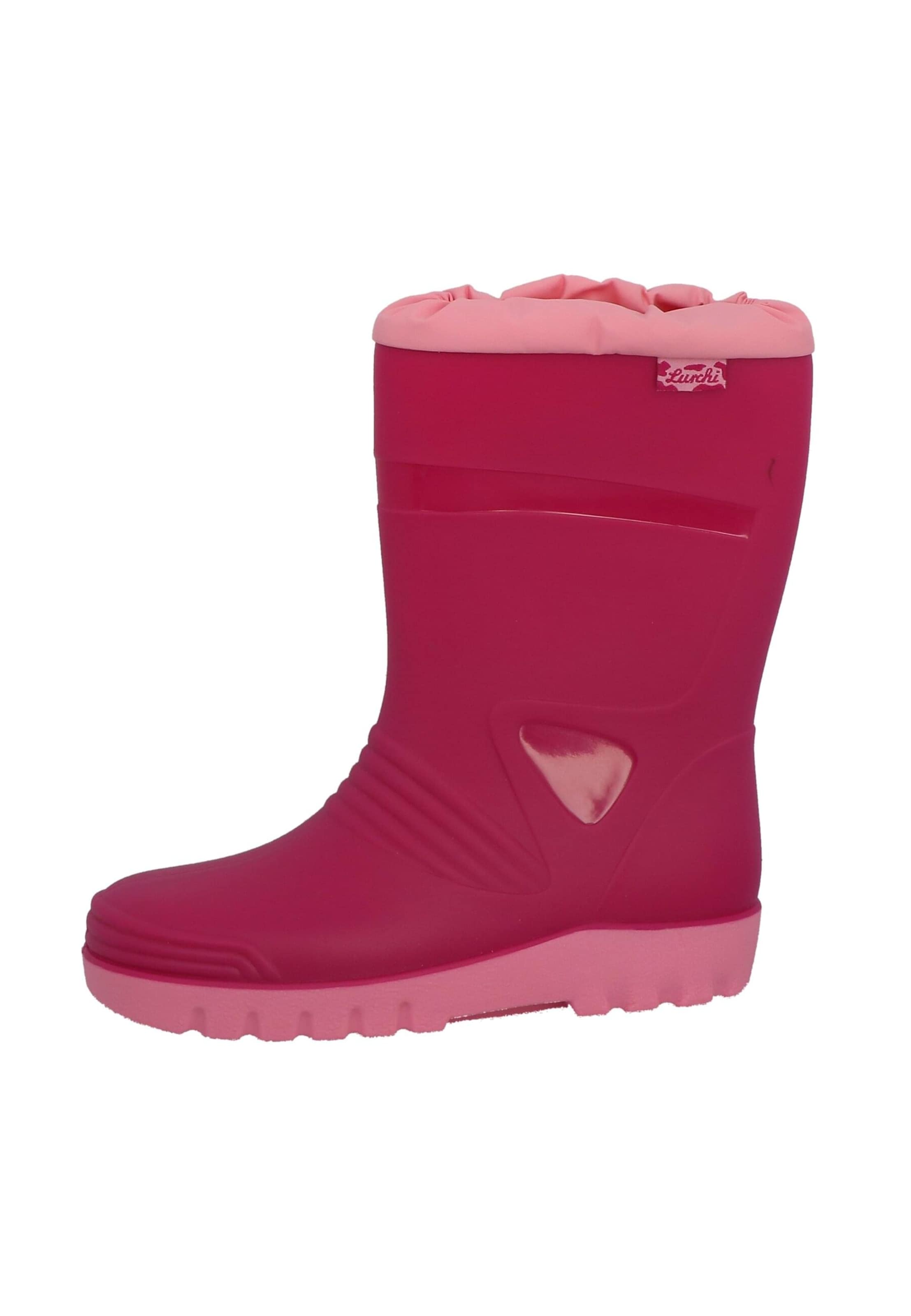 LURCHI Rubber boot 'Paxo' in Pink: front