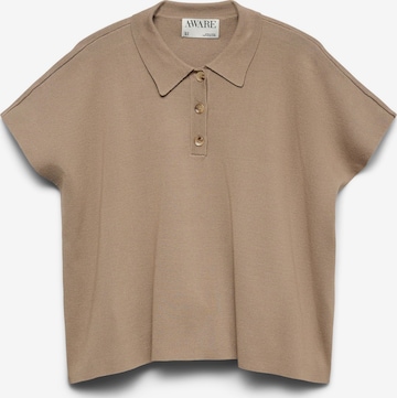 Pull-over 'AWAlice' VERO MODA en beige : devant