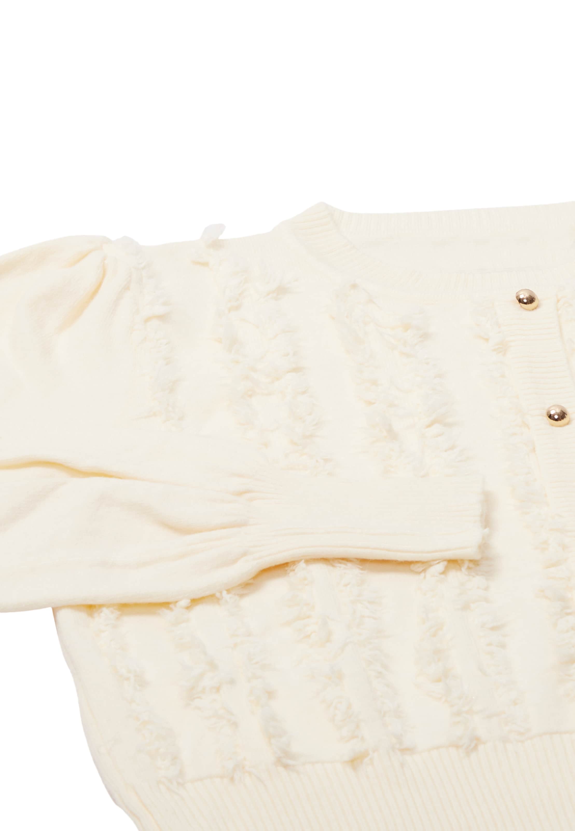 NAEMI Kardigán - Biela