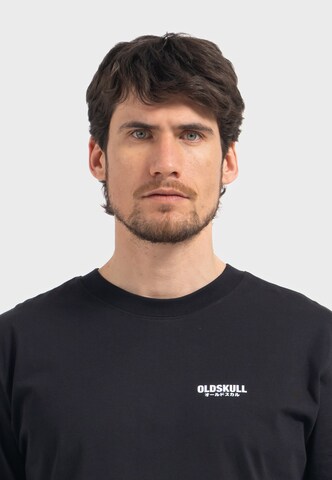 Oldskull Shirt 'Tokyo Skyline Manga' in Black