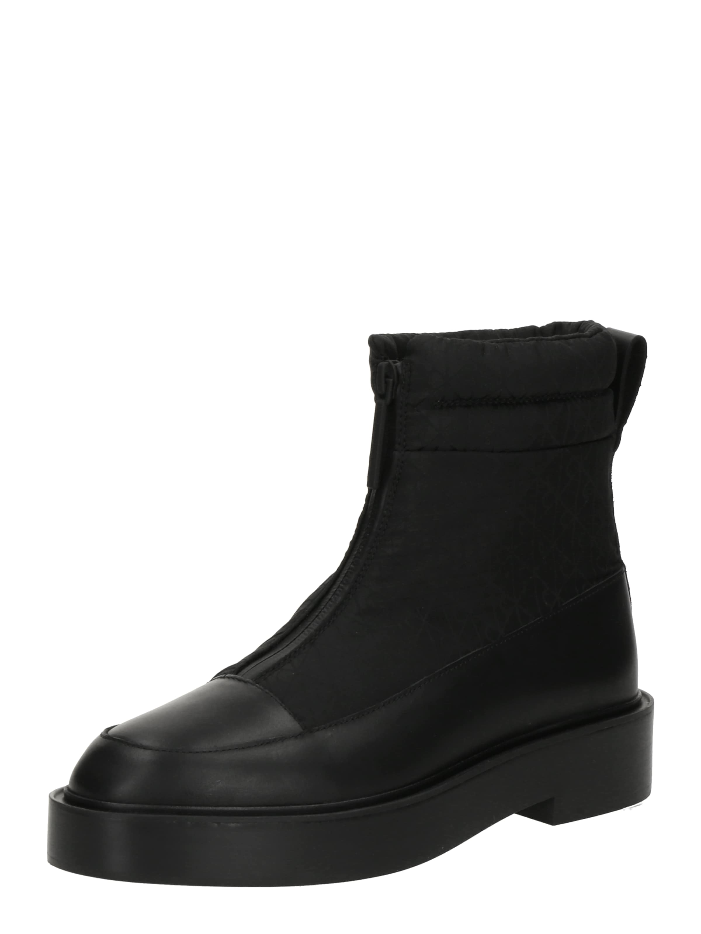 Calvin Klein Enkellaarsjes in Zwart: voorkant