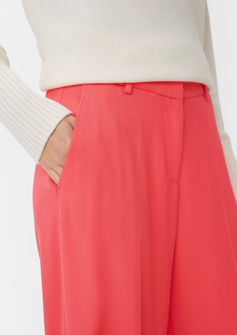 Wide Leg Pantalon à plis comma casual identity en rouge