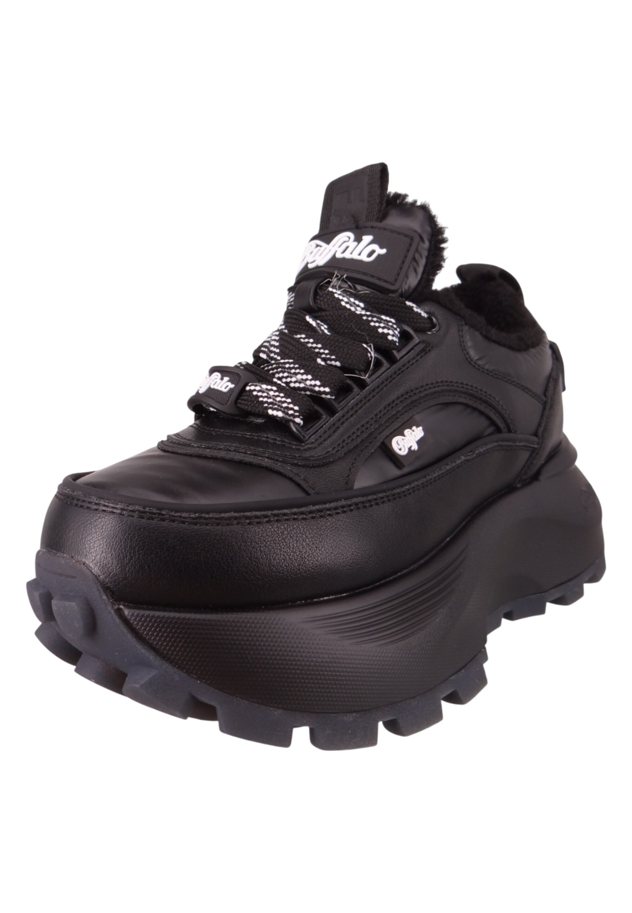 Baskets basses BUFFALO en noir : devant