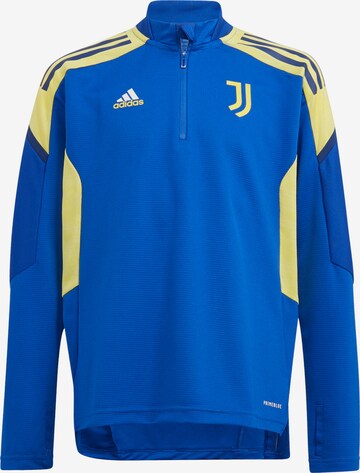 ADIDAS SPORTSWEAR Athletic Zip-Up Hoodie 'Juventus Turin' in Blue: front