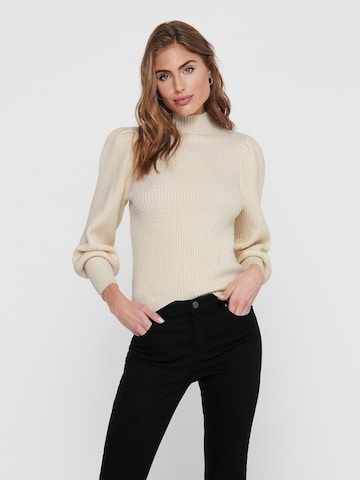 ONLY Sweater 'KATIA' in Beige: front