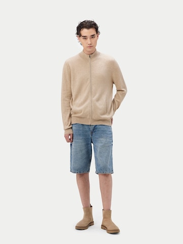 GOBI Cashmere Kofta 'Men's Essential Full-Zip Cashmere Cardigan' i beige