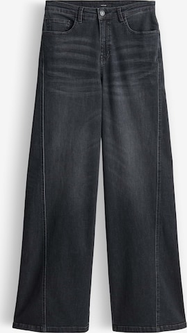 OPUSWide Leg/ Široke nogavice Traperice 'Miva' - crna boja: prednji dio