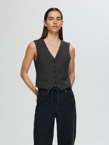 Gilet de costume SELECTED en gris : devant