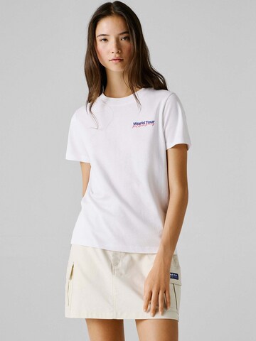Red Bull Racing x Pepe Jeans Shirt ' W WORLD TOUR TEE ' in White: front