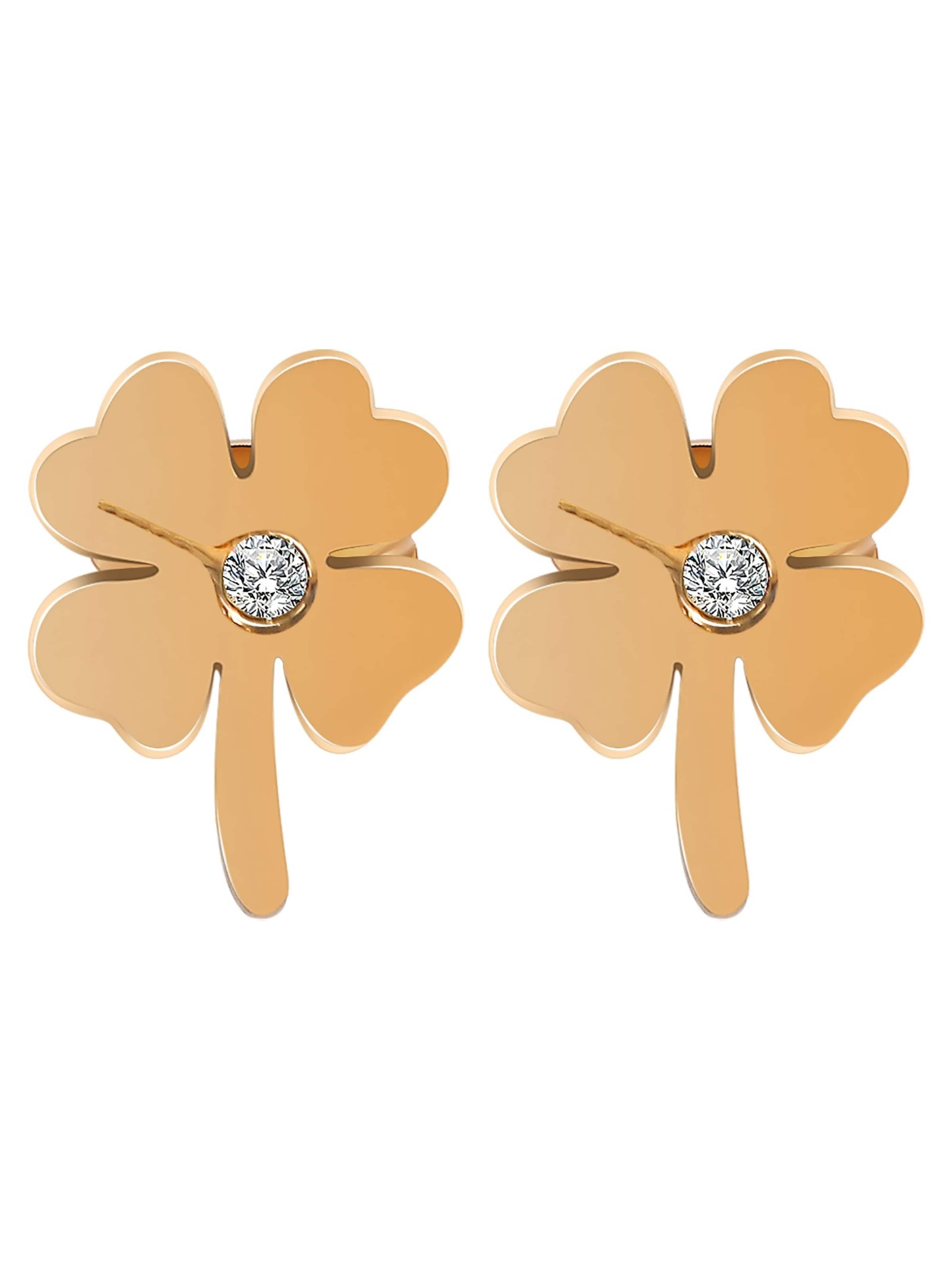 Akzent Earrings 'Dayna, langlebig' in Gold: front