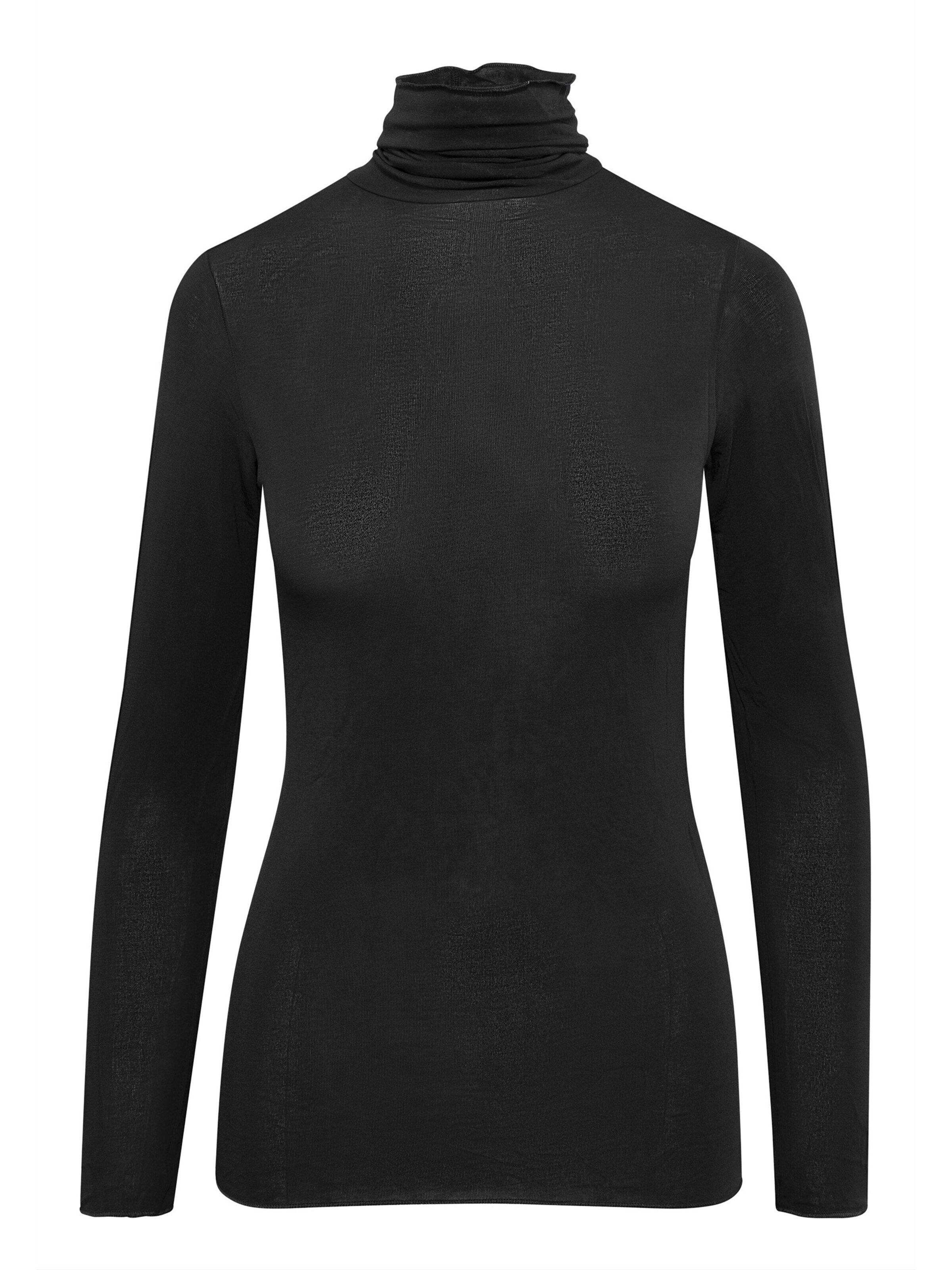 Ciocca Unterhemd 'Body Dolcevita Manica Lunga in Cashmere e Modal'‌‌‌‌ in Schwarz: Vorderseite