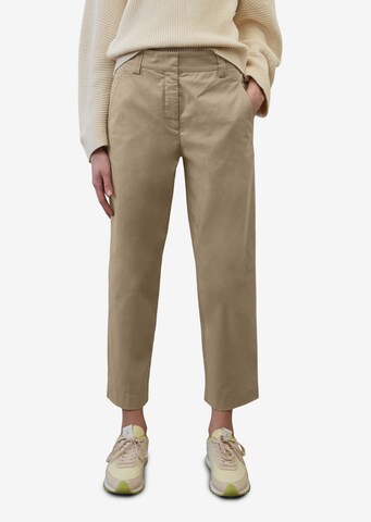 Marc O'Polo Regular Chino Pants 'Rimka' in Brown: front