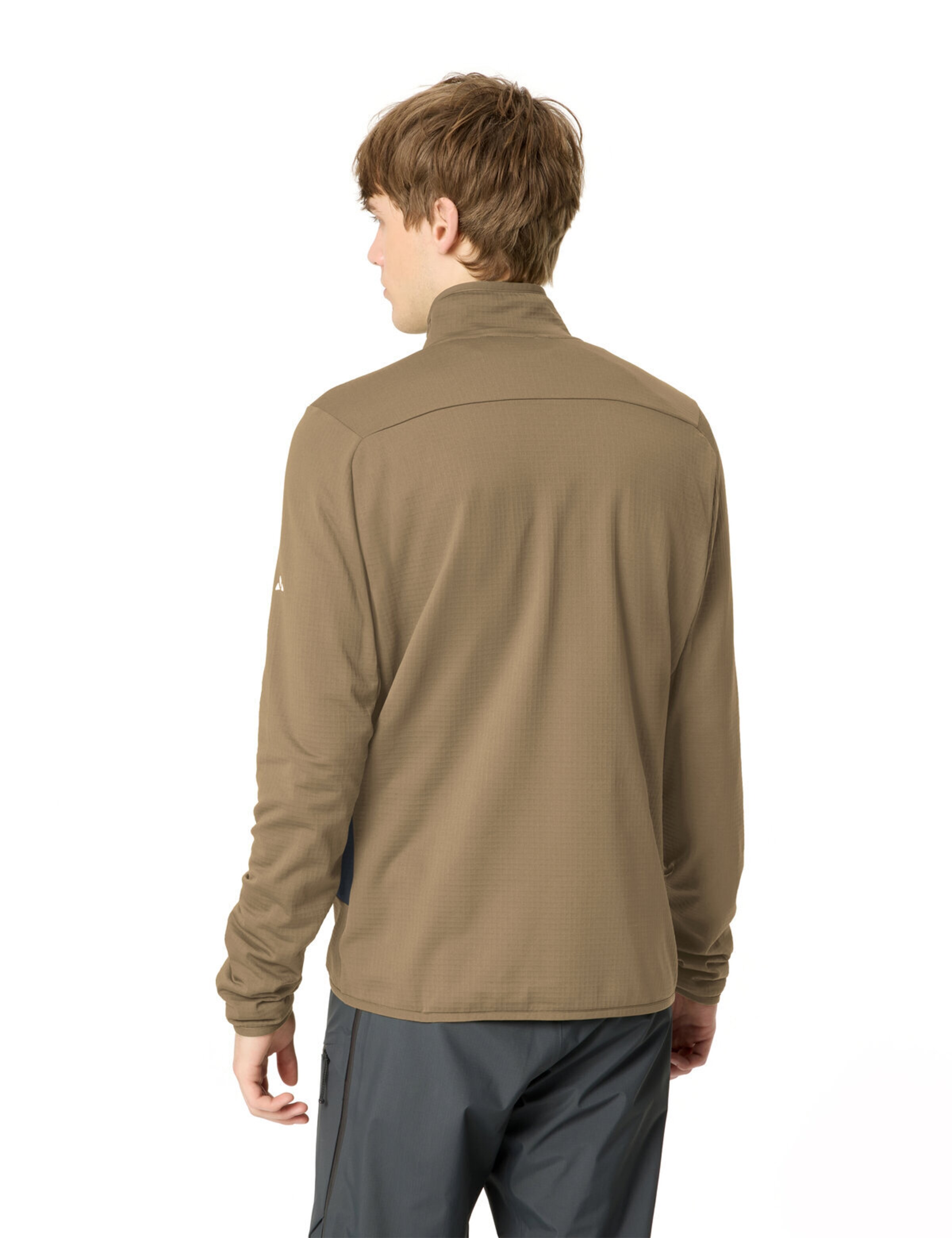 VAUDE Athletic fleece jacket 'Monviso II' in Beige
