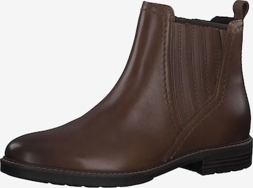 MARCO TOZZI - Botas de tobillo en marrón: frente